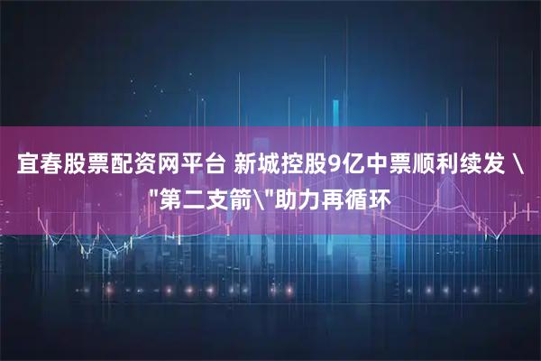 宜春股票配资网平台 新城控股9亿中票顺利续发 