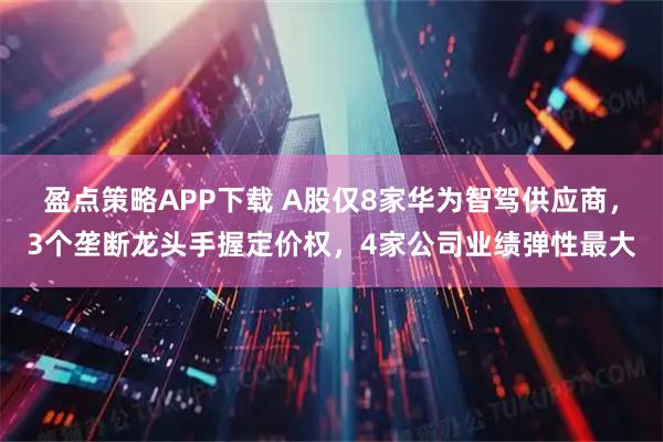 盈点策略APP下载 A股仅8家华为智驾供应商，3个垄断龙头手握定价权，4家公司业绩弹性最大