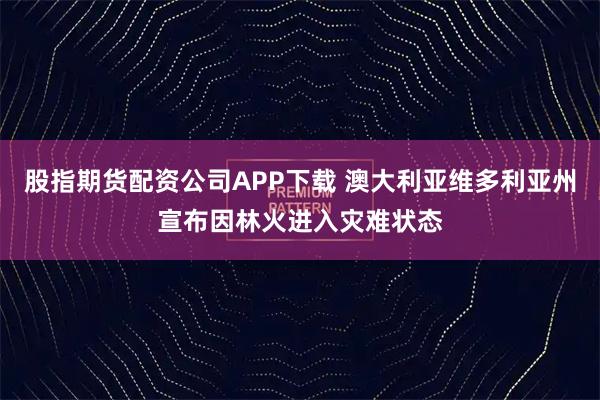 股指期货配资公司APP下载 澳大利亚维多利亚州宣布因林火进入灾难状态